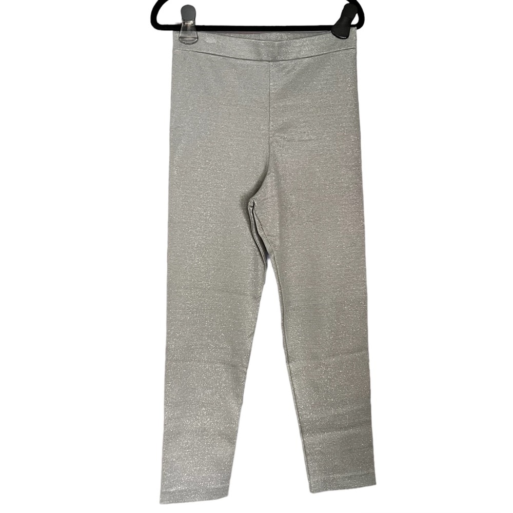 Leggiadro | Silver Sparkly Pants | Size 10 | NWOT - Picture 2 of 4